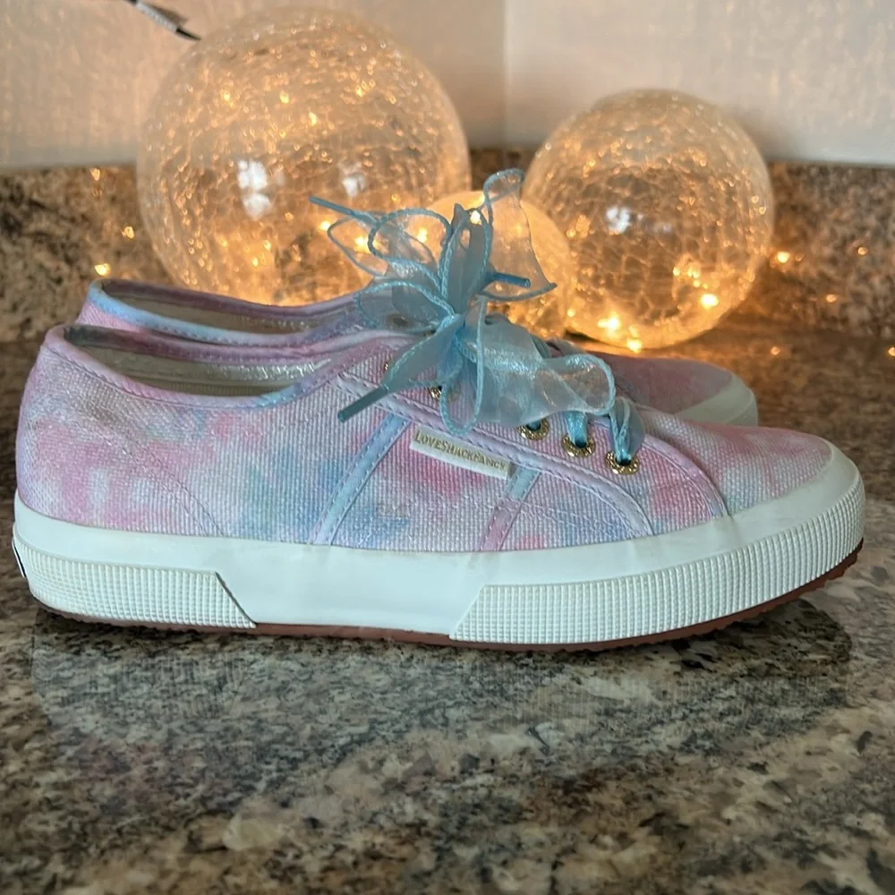 LoveShackFancy x Superga Cotton Candy Sneakers - Picture 4 of 13